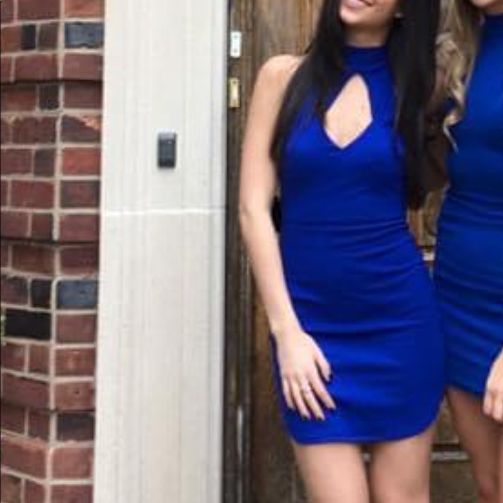 Cobalt Blue Mini Dress